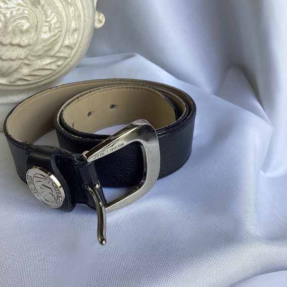 Michael Kors Black Leather Belt - Picture 1 of 3